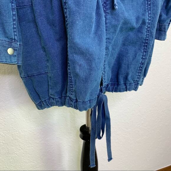 Anthropologie Hei Hei High Plains denim open front drawstring jacket size Small - Picture 10 of 14